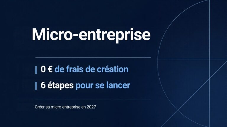 Créer une micro-entreprise en 2027 : 0 € de frais de création et 6 étapes pour se lancer